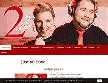 Tablet Screenshot of justtaketwo.de